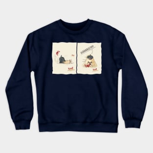 Ouch! poor puppy Crewneck Sweatshirt